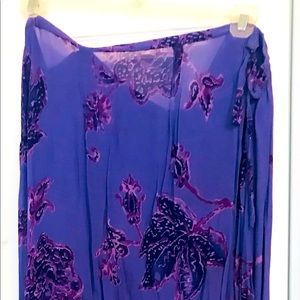 Semi-sheer Purple skirt